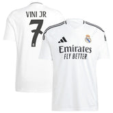 Vini Jr. Real Madrid 2024/25 Home Replica Player Jersey White