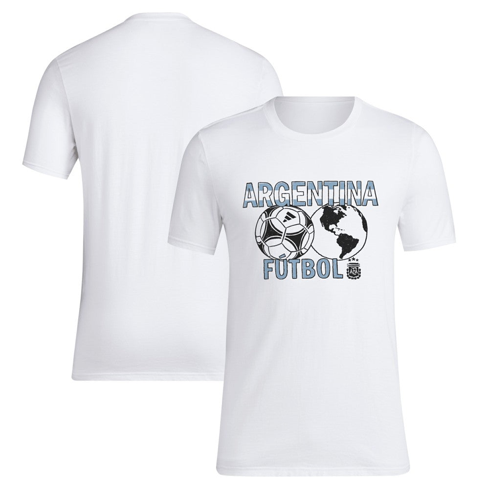 Argentina National Team Around The World T-Shirt White