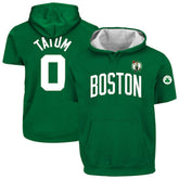 Jayson Tatum Boston Celtics Big & Tall Short Sleeve Hoodie Kelly Green