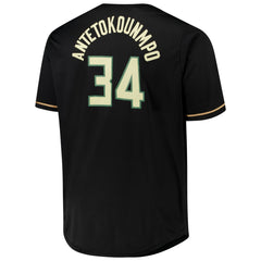 NBA Giannis Antetokounmpo Milwaukee Bucks Profile Big & Tall Name & Number Button-Up Jersey - Black online