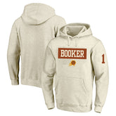 Devin Booker Phoenix Suns Profile Big & Tall Player Double Face Tri-Blend Pullover Hoodie Cream