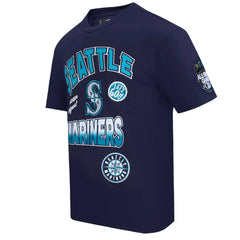 Seattle Mariners Pro Standard Turn It Up Dropped Shoulder T-Shirt - Navy T-shirts