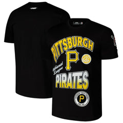 Pittsburgh Pirates Pro Standard Turn It Up Dropped Shoulder T-Shirt - Black T-shirts
