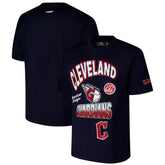 Cleveland Guardians Pro Standard Turn It Up Dropped Shoulder T-Shirt - Navy T-shirts