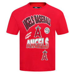 Los Angeles Angels Pro Standard Turn It Up Dropped Shoulder T-Shirt - Red T-shirts