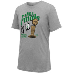 Boston Celtics Stadium Essentials Unisex 2024 NBA Finals Revolution T-Shirt Heather Gray