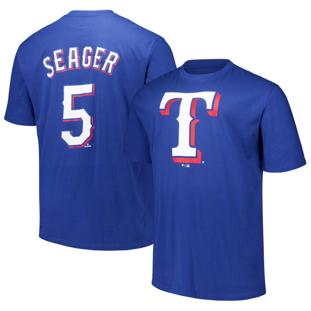 Corey Seager Texas Rangers Fanatics Big & Tall Name & Number T-Shirt - Royal T-shirts