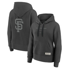 San Francisco Giants Fanatics Women's Elements Future Ground Subtle Tonal Pullover Hoodie - Charcoal Hoodies