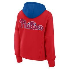Philadelphia Phillies Fanatics Women's Oversized Legacy Favorite Spectator Pullover Hoodie - Red Hoodies