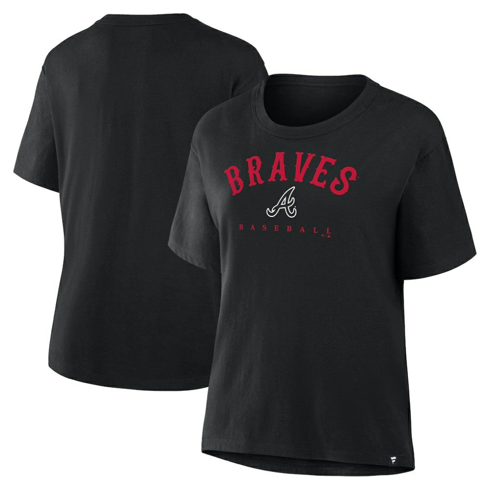 Atlanta Braves Fanatics Women's Home Run Legacy T-Shirt - Black T-shirts