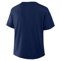 Houston Astros Fanatics Women's Fan Fave Stadium Slub Boxy T-Shirt - Navy T-shirts