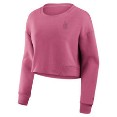 St. Louis Cardinals Fanatics Women's Studio Cropped Pullover Sweatshirt - Pink Pullover