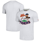 Riley Greene Detroit Tigers Homage Caricature Player Tri-Blend T-Shirt - Ash T-shirts