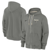 Pittsburgh Pirates Nike Authentic Collection Travel Performance Full-Zip Hoodie - Charcoal Hoodies