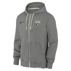 Chicago Cubs Nike Authentic Collection Travel Performance Full-Zip Hoodie - Charcoal Hoodies