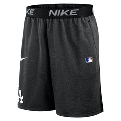 Los Angeles Dodgers Nike Authentic Collection Performance Knit Shorts - Black Shorts