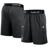 Colorado Rockies Nike Authentic Collection Performance Knit Shorts - Black Shorts