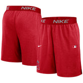 Los Angeles Angels Nike Authentic Collection Performance Knit Shorts - Red Shorts