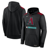 Arizona Diamondbacks Nike Authentic Collection Performance Pullover Hoodie - Black Hoodies