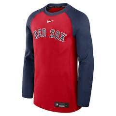 Boston Red Sox Nike Authentic Collection Game Time Raglan Dri-FIT Long Sleeve T-Shirt - Red/Navy T-shirts