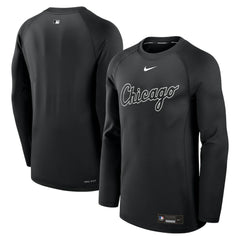 Chicago White Sox Nike Authentic Collection Game Time Raglan Dri-FIT Long Sleeve T-Shirt - Black T-shirts