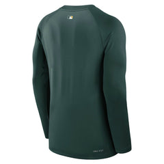 Athletics Nike Authentic Collection Game Time Raglan Dri-FIT Long Sleeve T-Shirt - Green T-shirts