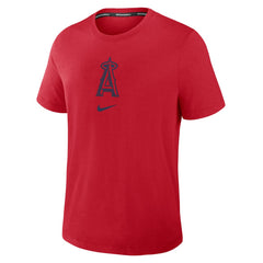 Los Angeles Angels Nike Authentic Collection Early Work Tri-Blend Dri-FIT T-Shirt - Red T-shirts