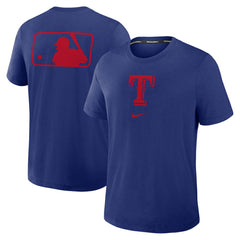 Texas Rangers Nike Authentic Collection Early Work Tri-Blend Dri-FIT T-Shirt - Royal T-shirts