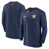 Houston Astros Nike Authentic Collection Performance Half-Zip Top - Navy Tops