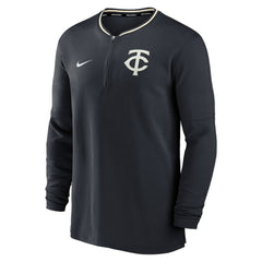Minnesota Twins Nike Authentic Collection Dri-FIT Half-Zip Top - Navy Tops