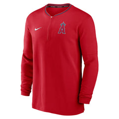 Los Angeles Angels Nike Authentic Collection Performance Half-Zip Top - Red Tops