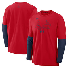 St. Louis Cardinals Nike Authentic Collection Player Dri-FIT Lightweight Pullover - Red/Navy Pullover