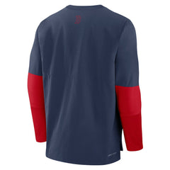 Boston Red Sox Nike Authentic Collection Player Dri-FIT Lightweight Pullover - Navy/Red Pullover