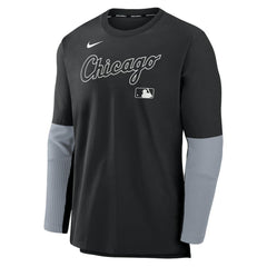Chicago White Sox Nike Authentic Collection Player Dri-FIT Lightweight Pullover - Black/Gray Pullover