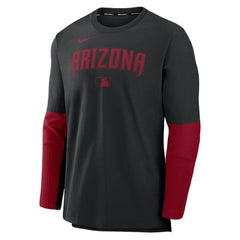 Arizona Diamondbacks Nike Authentic Collection Player Dri-FIT Lightweight Pullover - Black/Red Pullover