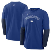 Toronto Blue Jays Nike Authentic Collection Player Dri-FIT Lightweight Pullover - Royal/Navy Pullover