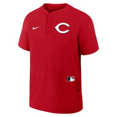 Cincinnati Reds Nike Authentic Collection Raglan Short Sleeve Windshirt - Red