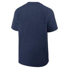 Milwaukee Brewers Nike Authentic Collection Raglan Short Sleeve Windshirt - Navy