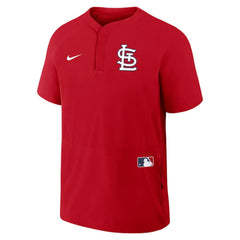 St. Louis Cardinals Nike Authentic Collection Raglan Short Sleeve Windshirt - Red