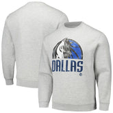 Dallas Mavericks Stadium Essentials Unisex Hometown Pullover Sweatshirt Heather Gray