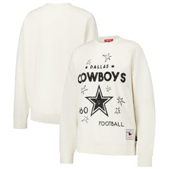 Dallas Cowboys Women's Lightweight 3.0 Logo Pullover Sweatshirt Cream