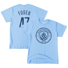 Phil Foden Manchester City 1863FC Youth Player T-Shirt Sky Blue shop