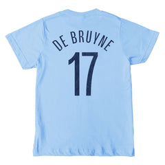 Kevin De Bruyne Manchester City 1863FC Youth Player T-Shirt Sky Blue