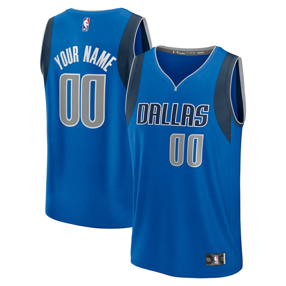 NBA Dallas Mavericks Fast Break Custom Jersey sale - Icon Editi- Blue