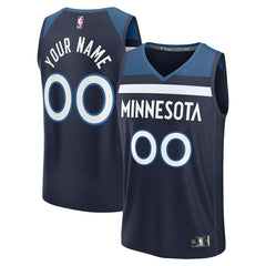 NBA Minnesota Timberwolves Fastbreak Custom Jersey - Icon Edition - Navy