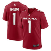 Number 1 Groom Arizona Cardinals Game Jersey Cardinal