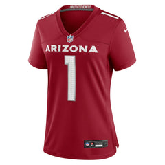 NFL Number 1 Bride Arizona Cardinals Women's Game Jersey - Cardinal
