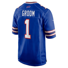 NFL Number 1 Groom Buffalo Bills Game Jersey - Royal