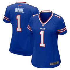 NFL Number 1 Bride Buffalo Bills Women's Game Jersey - Royal