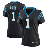 NFL Number 1 Bride Carolina Panthers Women's Game Jersey - Black